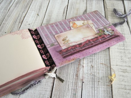 Fairytale wedding guest book, photo album blush pink, anniversary album, photo booth album. 21x30cm