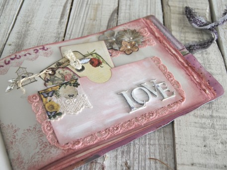 Fairytale wedding guest book, photo album blush pink, anniversary album, photo booth album. 21x30cm