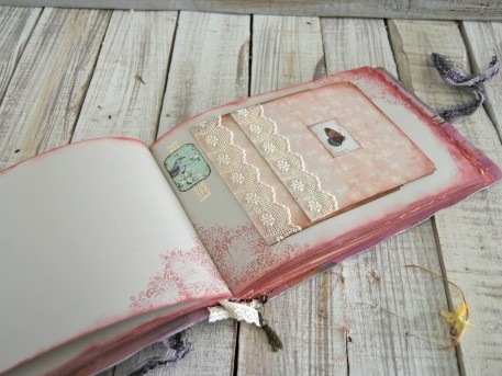 Fairytale wedding guest book, photo album blush pink, anniversary album, photo booth album. 21x30cm